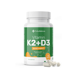 Vitamin K2 + D3 - za kosti, 90 kapsula